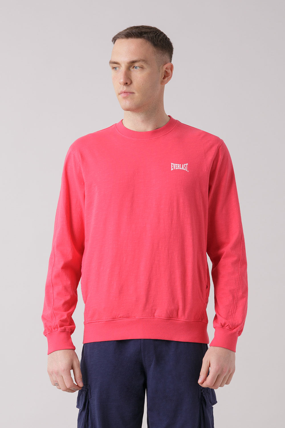 TREATMENT MAGLIA GIROCOLLO IN COTONE FIAMMATO