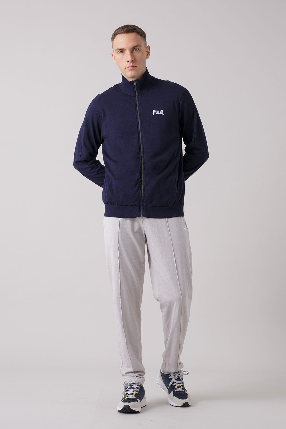 TREATMENT GIACCA FULL ZIP IN TESSUTO FIAMMATO