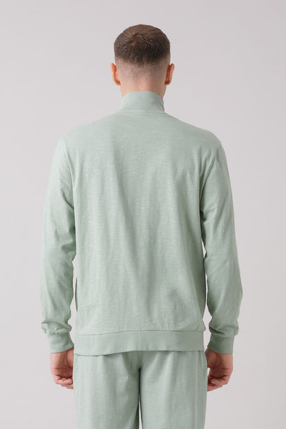 TREATMENT GIACCA FULL ZIP IN TESSUTO FIAMMATO