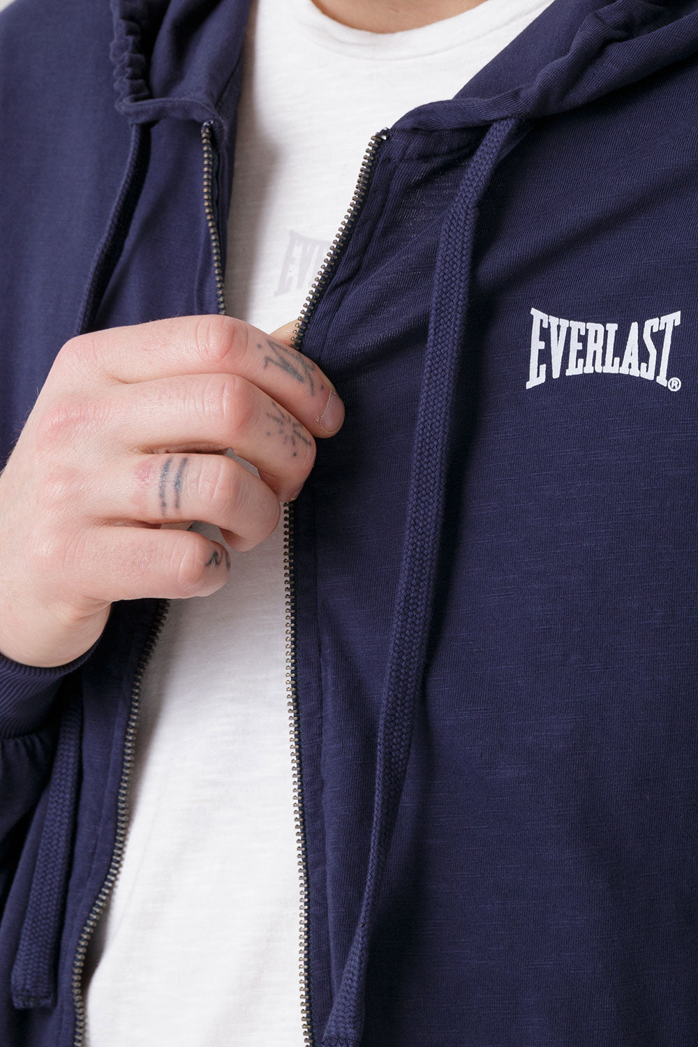 TREATMENT FELPA FULL ZIP CON CAPPUCCIO IN TESSUTO FIAMMATO