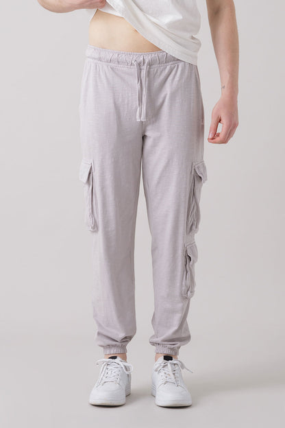 TREATMENT PANTALONE CARGO IN TESSUTO FIAMMATO