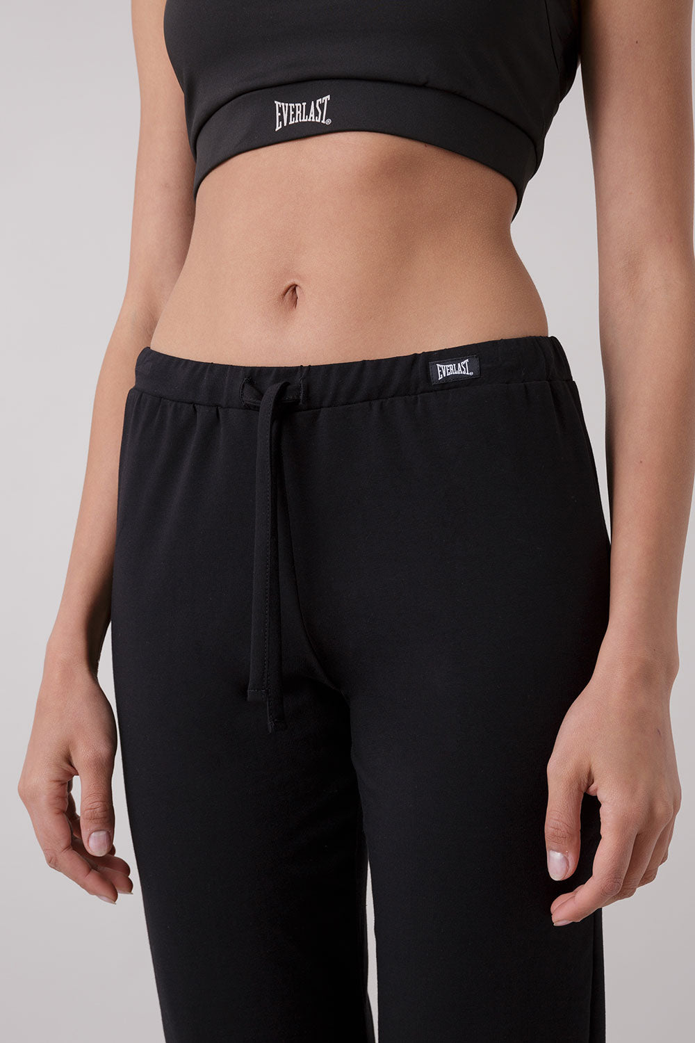 BASIC TROUSERS WITH JERSEY STRETCH CUFF