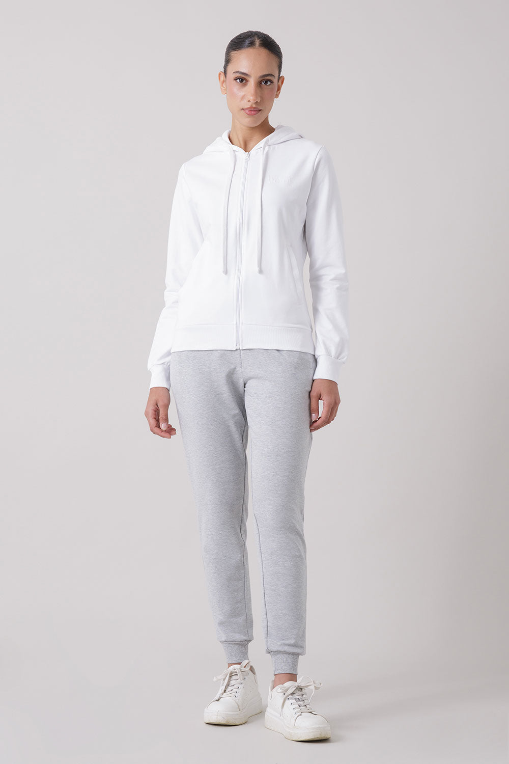 BASIC TRACKSUIT WITH FULL ZIP HOODIE JACKET