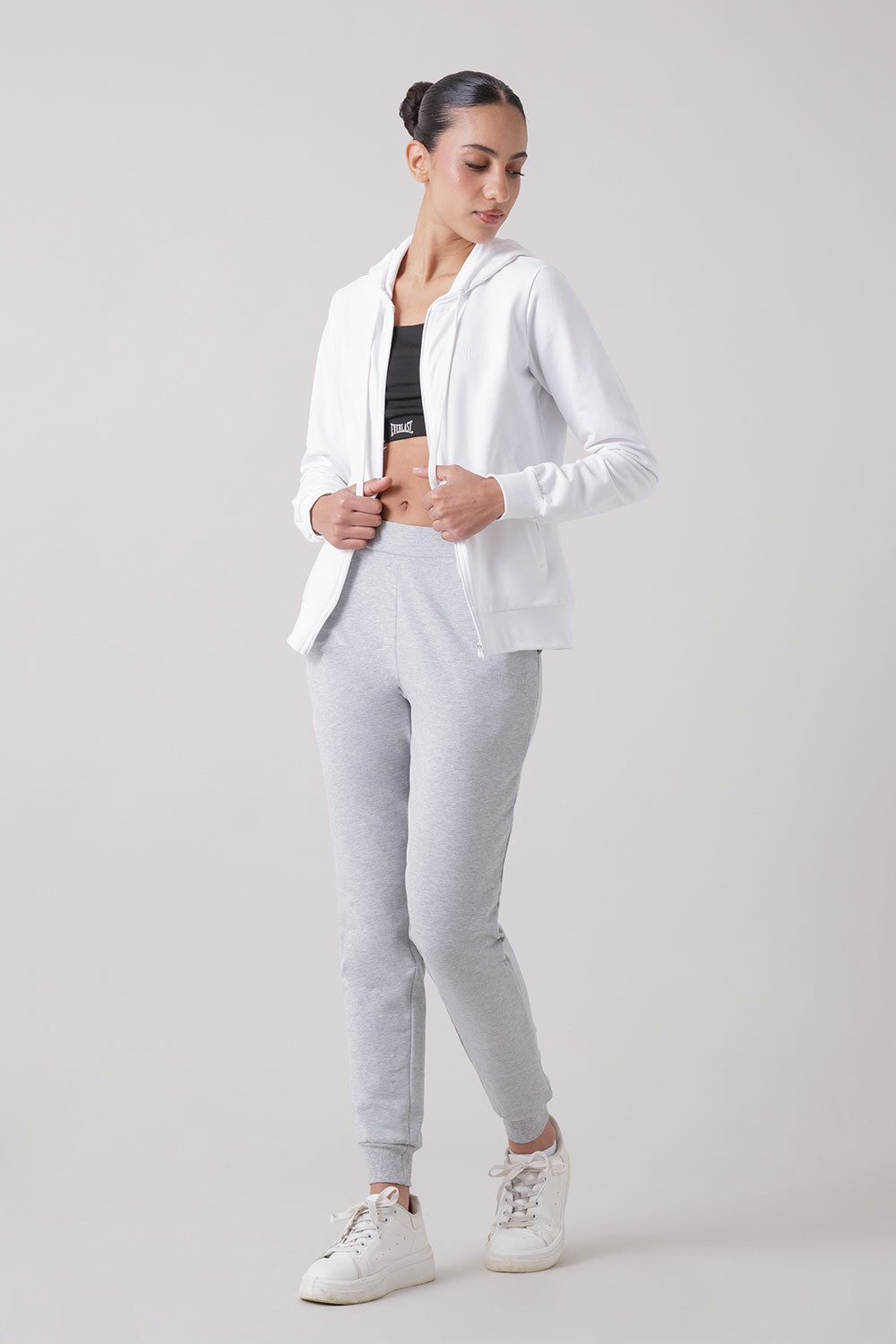 BASIC TRACKSUIT WITH FULL ZIP HOODIE JACKET