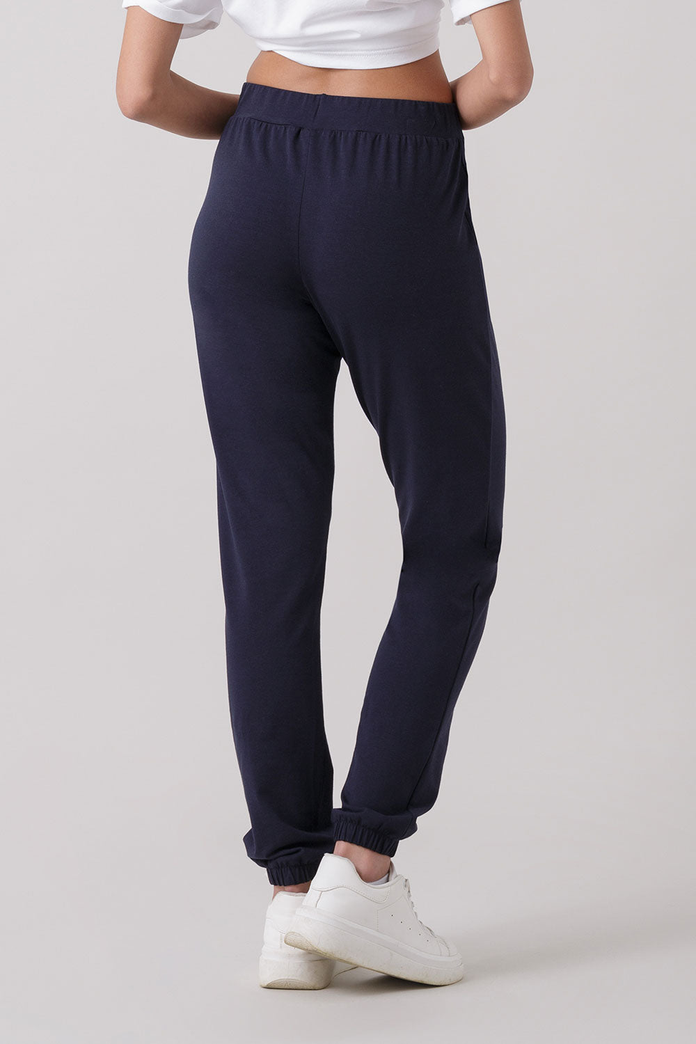 BASIC PANTALONE CON LOGO CON ELASTICO AL FONDO