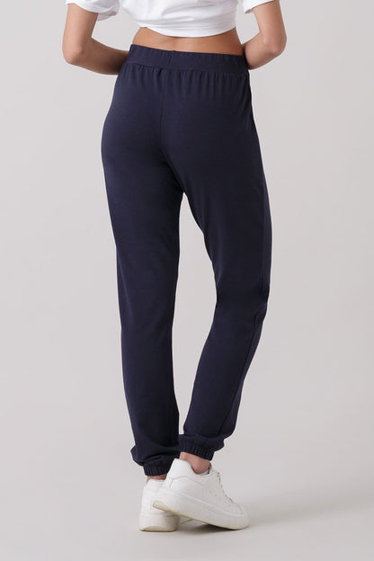 BASIC PANTALONE CON LOGO CON ELASTICO AL FONDO