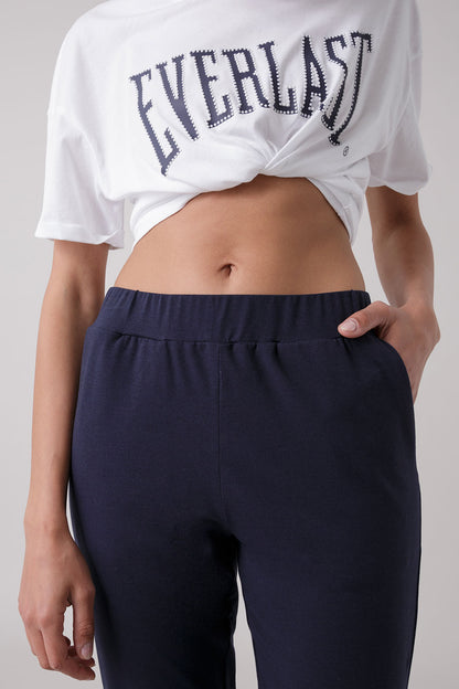 BASIC PANTALONE CON LOGO CON ELASTICO AL FONDO