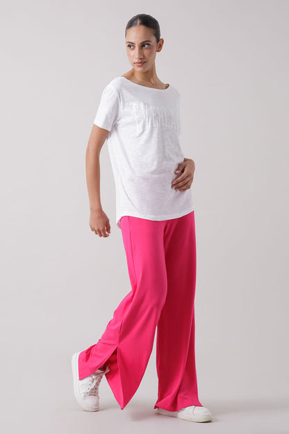BASIC T-SHIRT IN JERSEY FIAMMATO