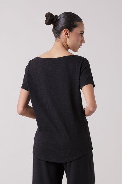 BASIC T-SHIRT IN JERSEY FIAMMATO