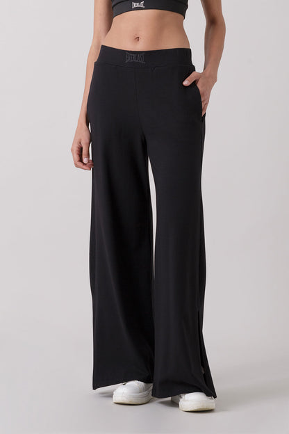 BASIC PANTALONE PALAZZO CON SPACCHI LATERALI