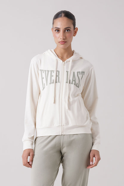 BASIC FULL-ZIP HOODIE WITH LOGO