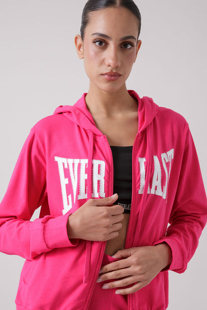 BASIC FULL-ZIP HOODIE WITH LOGO