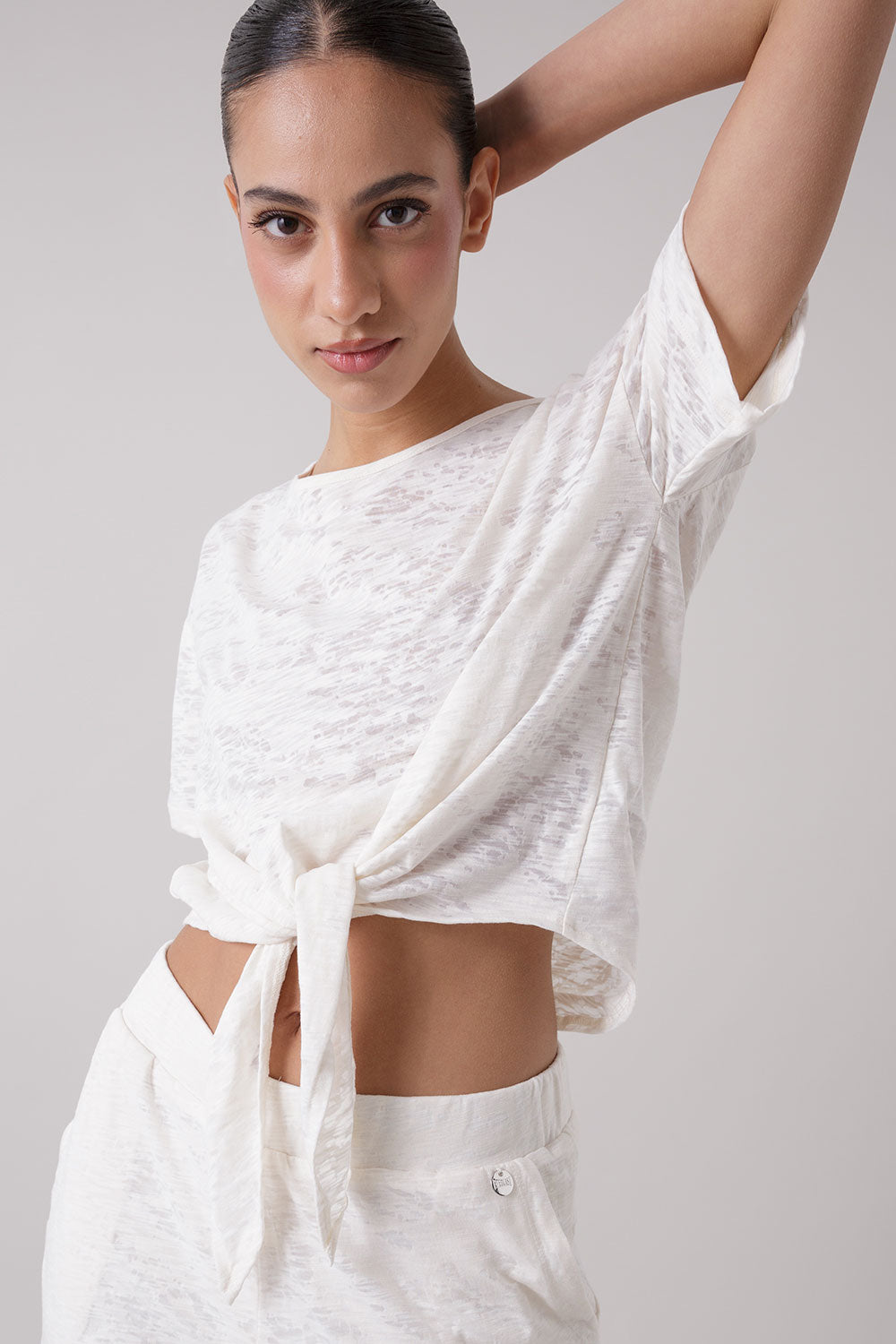 ACTIVE T-SHIRT IN DEVORE' OVER FIT