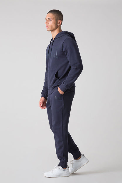 BASIC TUTA CON FELPA FULL ZIP CON CAPPUCCIO E PANTALONE CON POLSINO