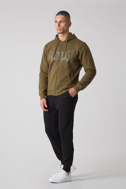 BASIC TUTA CON FELPA FULL ZIP CON CAPPUCCIO E PANTALONE CON POLSINO