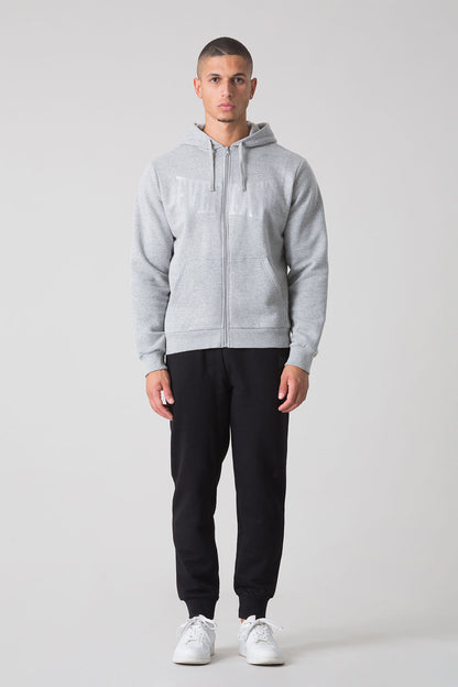 BASIC TUTA CON FELPA FULL ZIP CON CAPPUCCIO E PANTALONE CON POLSINO