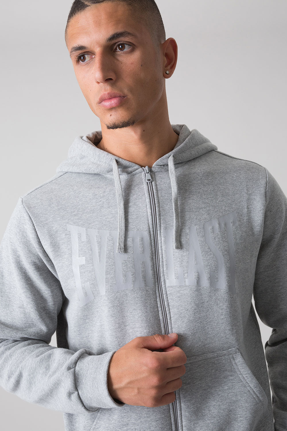 BASIC TUTA CON FELPA FULL ZIP CON CAPPUCCIO E PANTALONE CON POLSINO
