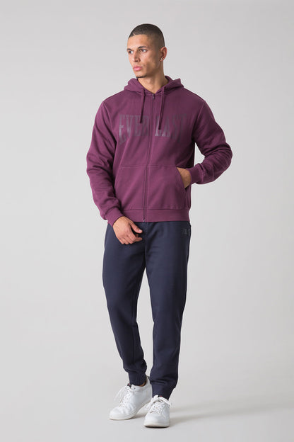 BASIC TUTA CON FELPA FULL ZIP CON CAPPUCCIO E PANTALONE CON POLSINO