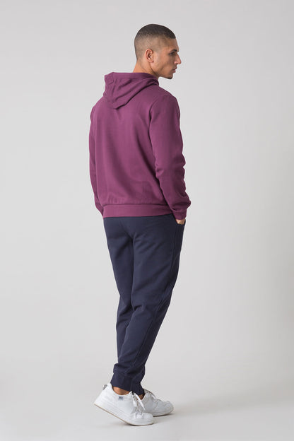 BASIC TUTA CON FELPA FULL ZIP CON CAPPUCCIO E PANTALONE CON POLSINO