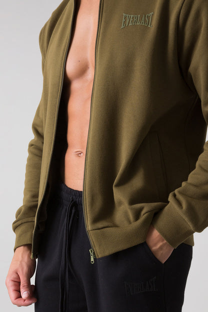 BASIC TRACKSUIT WITH FULL ZIP JACKET AND STRAIGHT-LEG TROUSERS