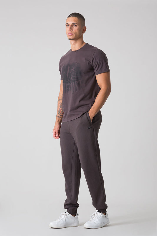 SUNFADED PANTS WITH CUFFED HEM