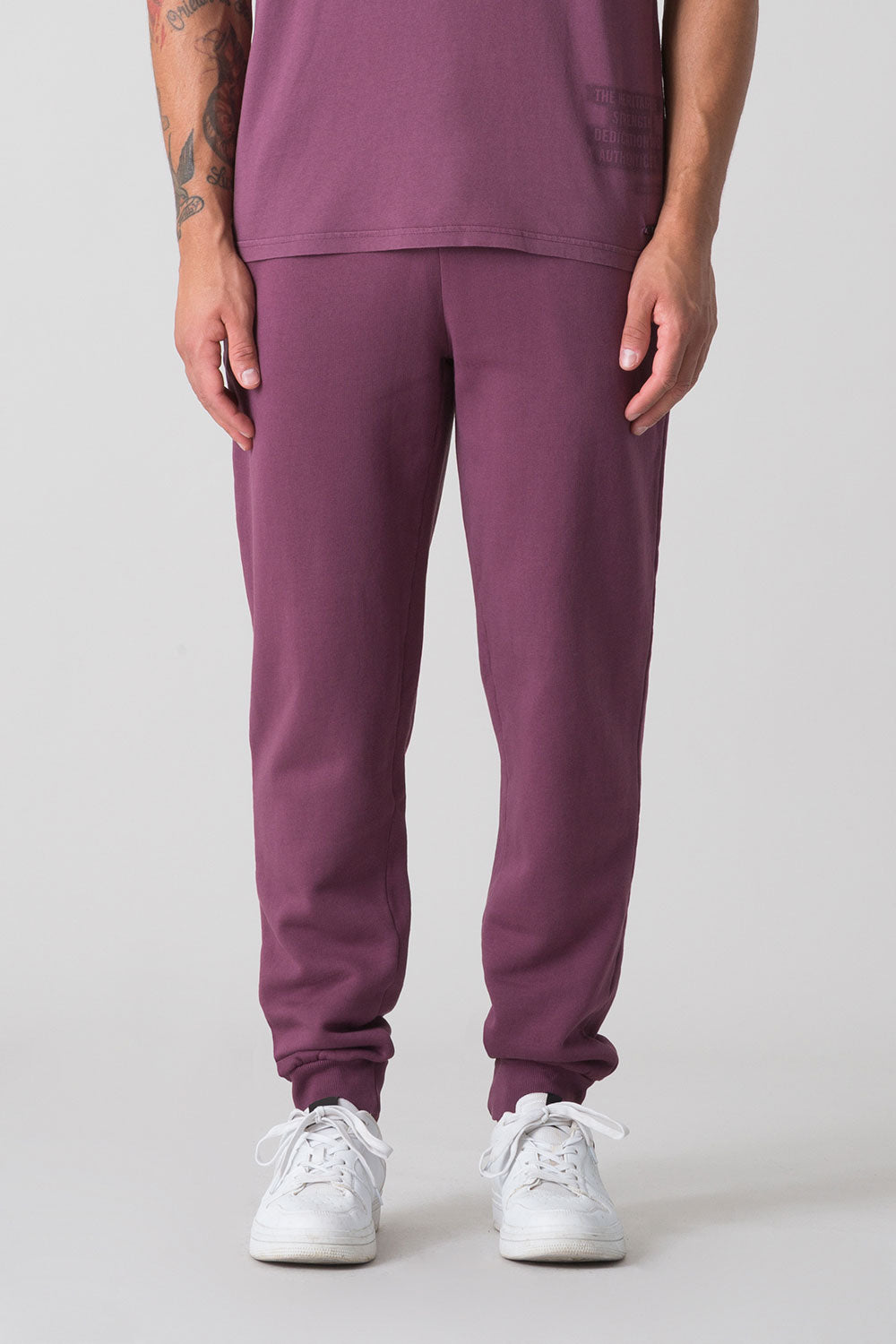 SUNFADED PANTS WITH CUFFED HEM