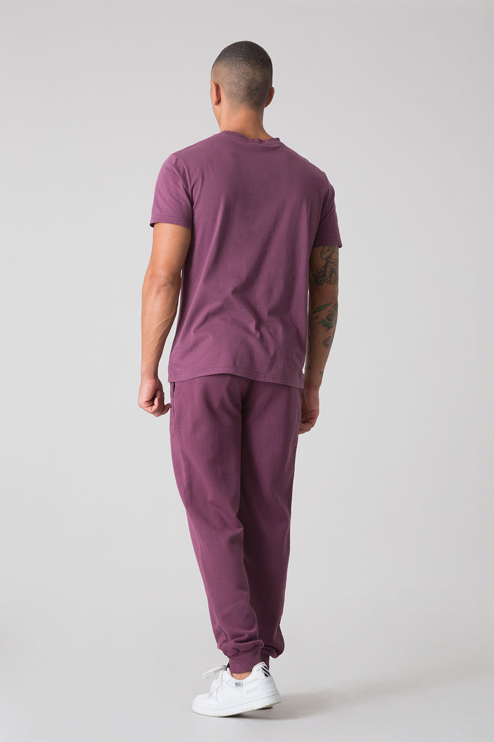 SUNFADED PANTS WITH CUFFED HEM