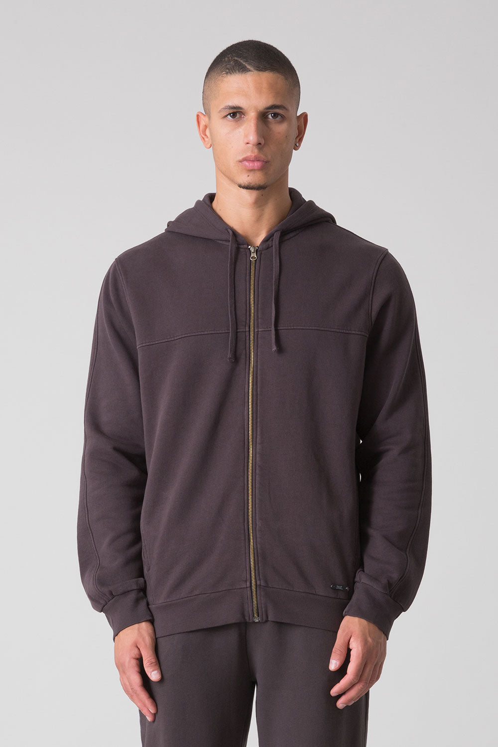SUNFADED FULL-ZIP HOODED JACKET
