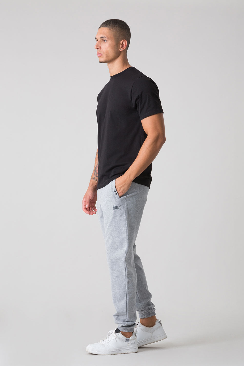 DARK ATTITUDE PANTS WITH ELASTIC HEM