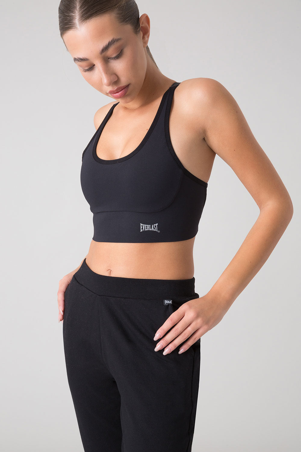 BRUSHED STRETCH JERSEY PANTS