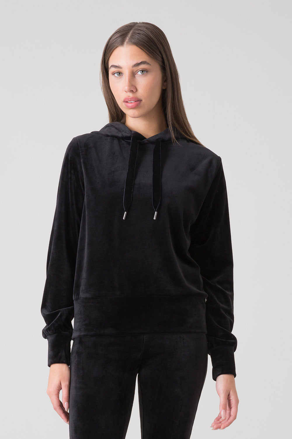 BASIC CHENILLE HOODED SWEATSHIRT