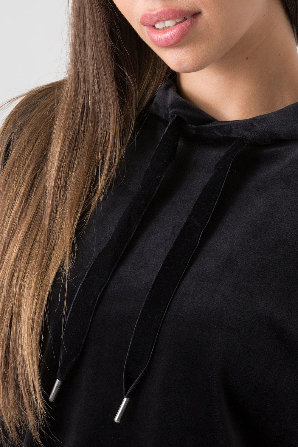 BASIC CHENILLE HOODED SWEATSHIRT