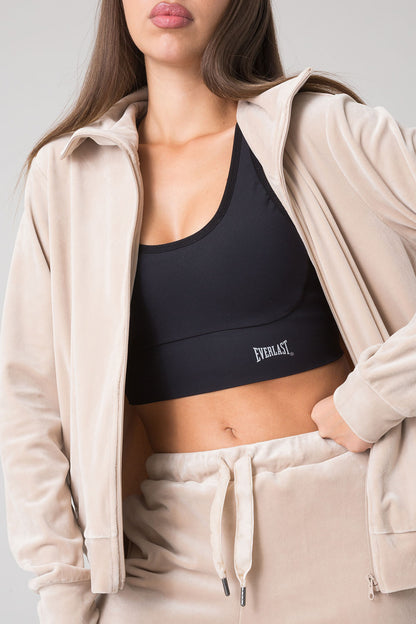 BASIC FULL-ZIP CHENILLE SWEATSHIRT