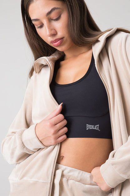 BASIC FULL-ZIP CHENILLE SWEATSHIRT