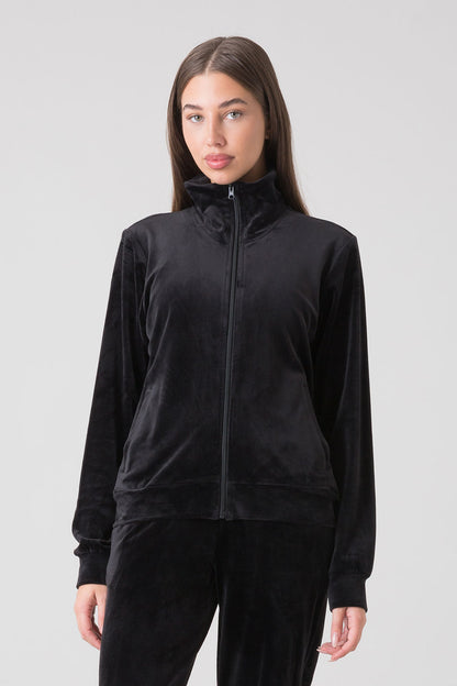 BASIC FULL-ZIP CHENILLE SWEATSHIRT