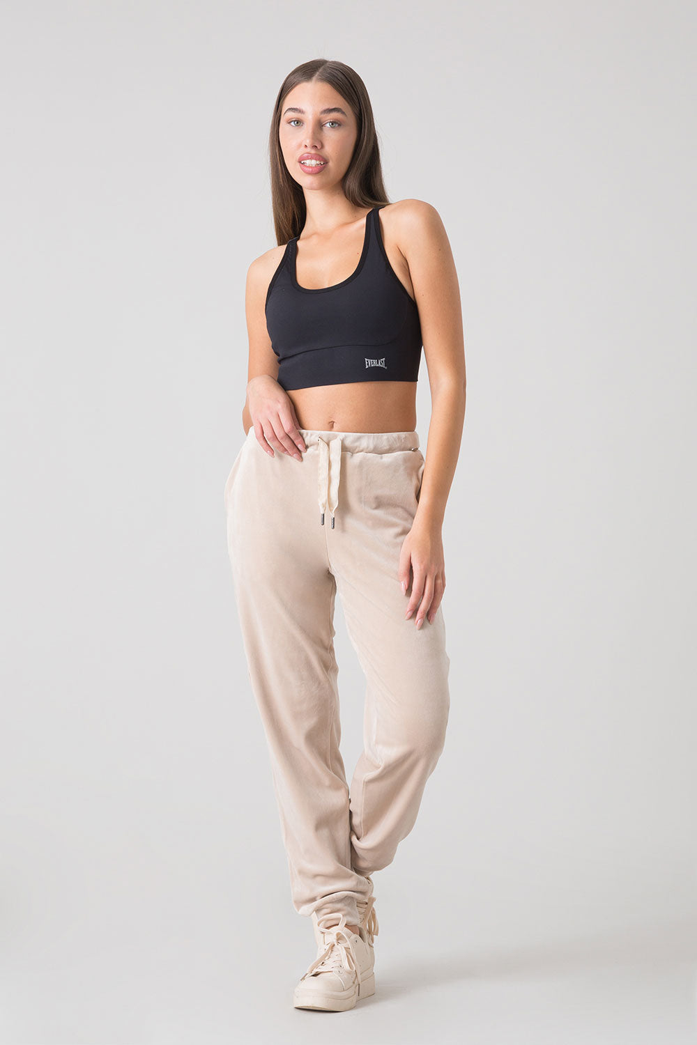 BASIC PANTALONE IN CINIGLIA CON POLSINO AL FONDO
