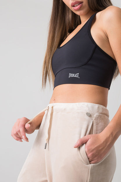 BASIC PANTALONE IN CINIGLIA CON POLSINO AL FONDO