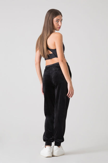 BASIC PANTALONE IN CINIGLIA CON POLSINO AL FONDO