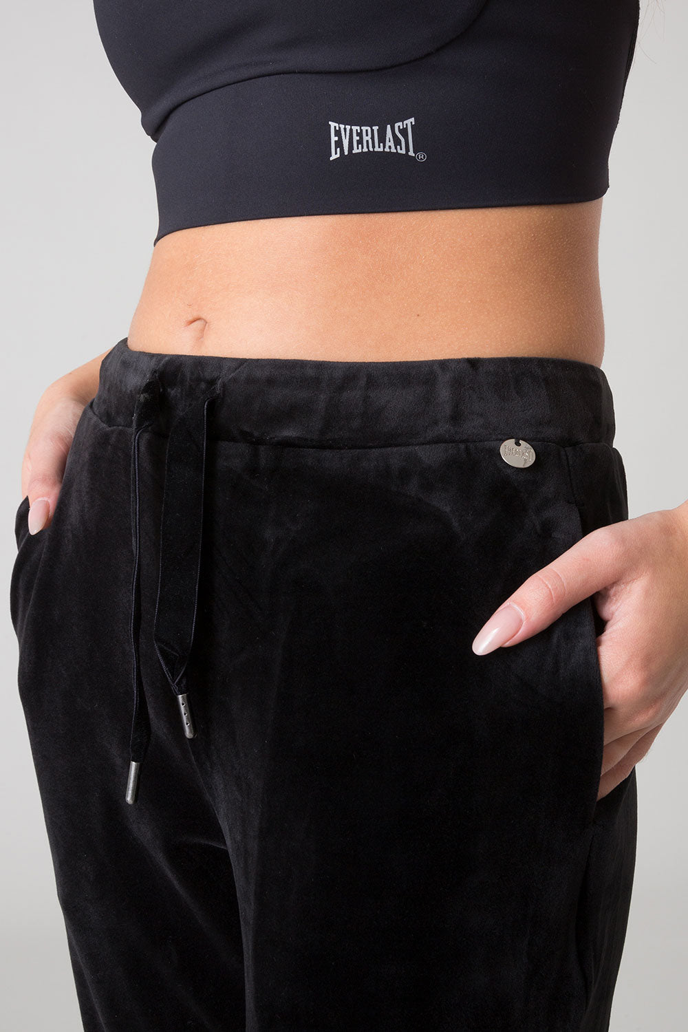 BASIC PANTALONE IN CINIGLIA CON POLSINO AL FONDO