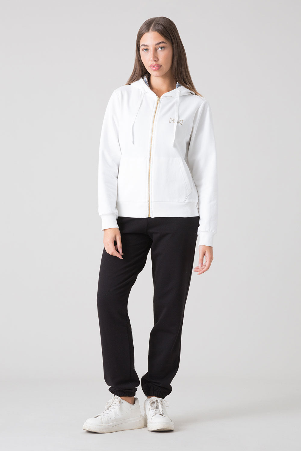 STAY WILD FELPA FULL ZIP CON CAPPUCCIO