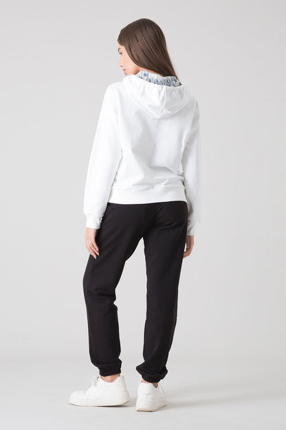 STAY WILD FELPA FULL ZIP CON CAPPUCCIO