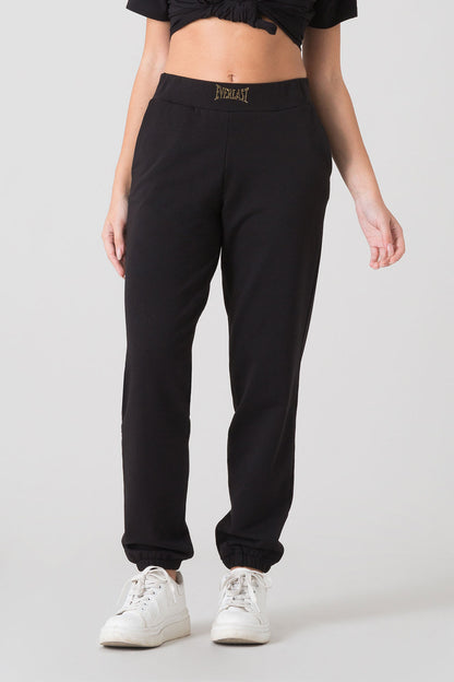 STAY WILD PANTALONE IN FELPA CON ELASTICO AL FONDO