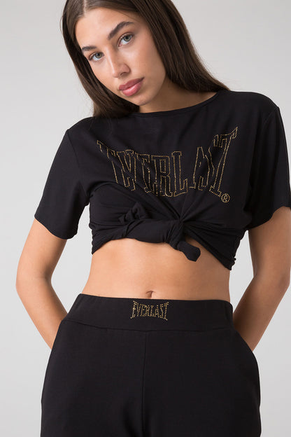 STAY WILD PANTALONE IN FELPA CON ELASTICO AL FONDO