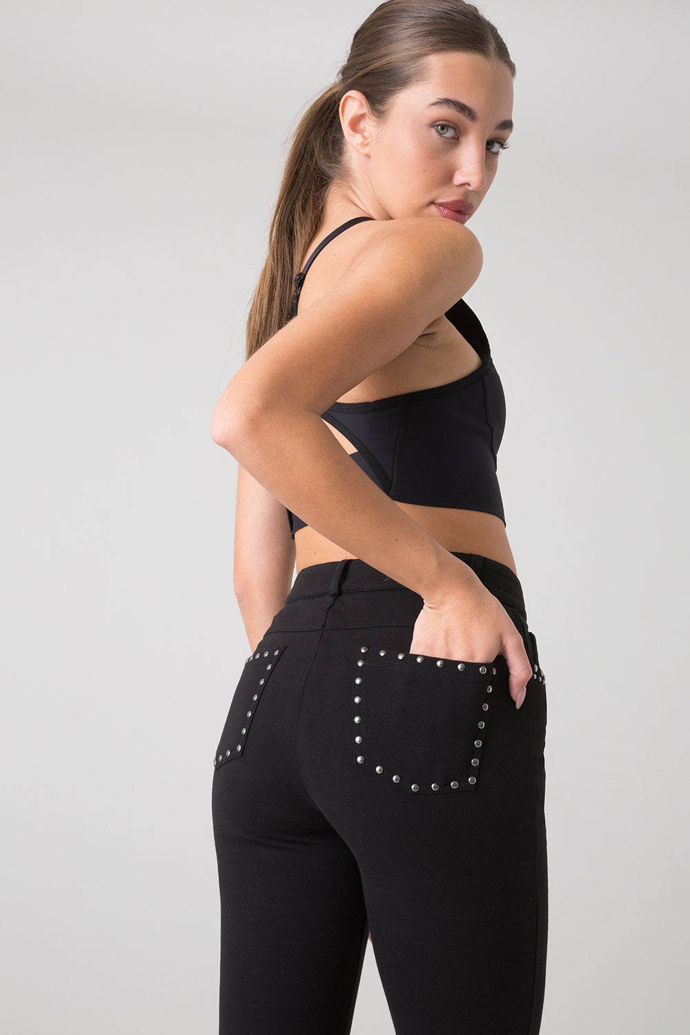 DARK ATTITUDE PANTALONE 5 TASCHE IN FELPA