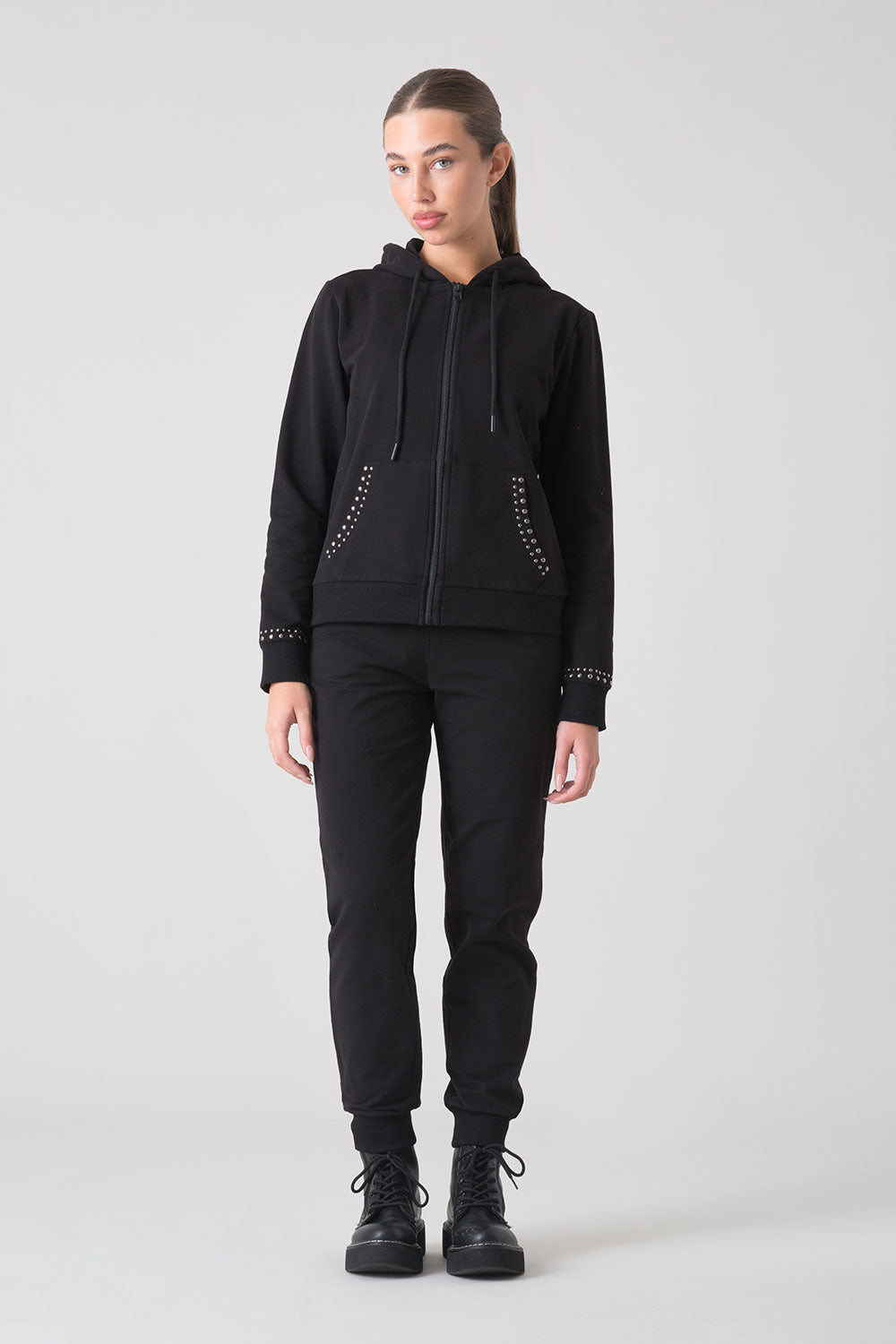 DARK ATTITUDE GIACCA FULL ZIP CON CAPPUCCIO