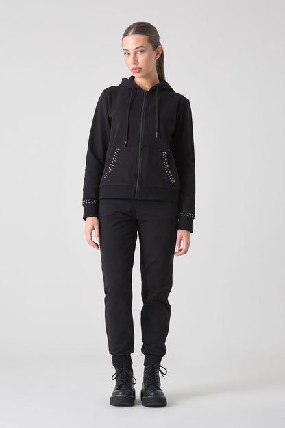 DARK ATTITUDE GIACCA FULL ZIP CON CAPPUCCIO