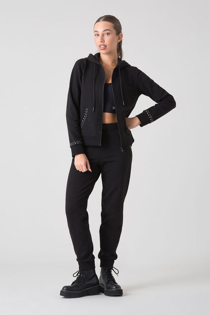 DARK ATTITUDE GIACCA FULL ZIP CON CAPPUCCIO