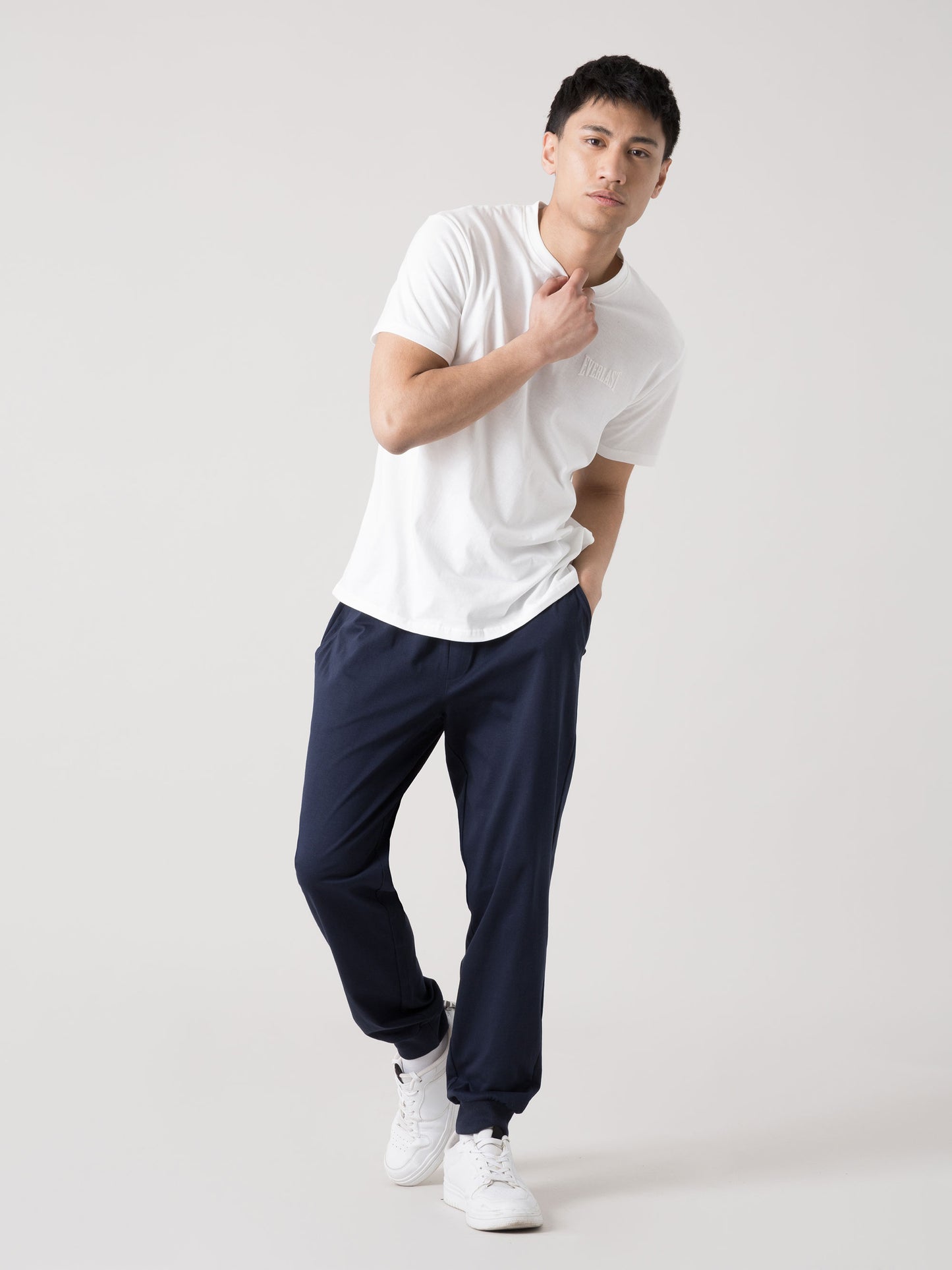 PANTALONI JOGGER UOMO EVERLAST CON FONDO STRETTO E COULISSE REGOLABILE
