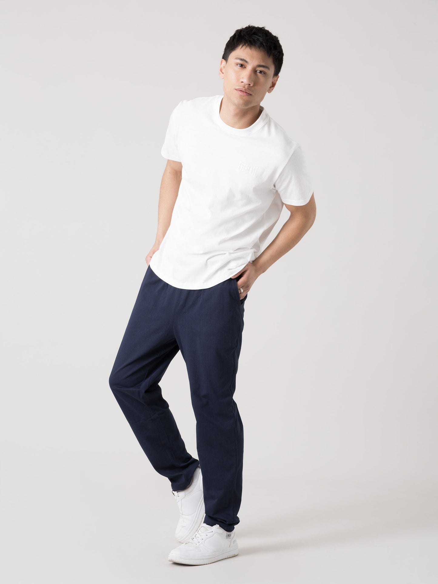 PANTALONE UOMO EVERLAST SPORTIVO CON ELASTICO IN VITA, COULISSE E TASCHE