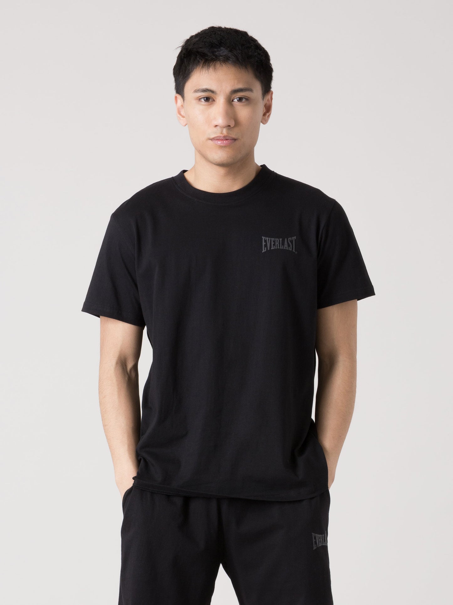T-SHIRT UOMO EVERLAST SPORTSWEAR IN JERSEY LEGGERO CON LOGO FRONTALE DISCRETO